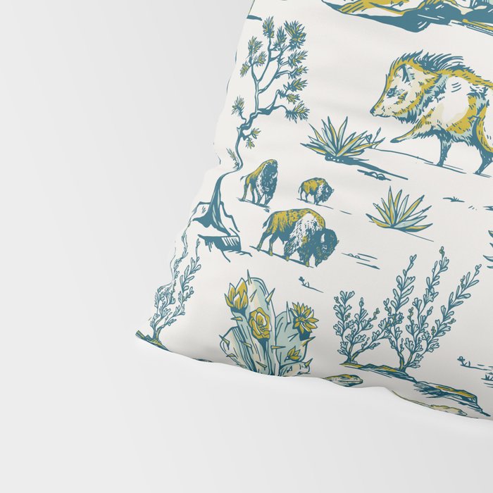 Grand Canyon National Park Wildlife Pattern Pillow Sham Gallery Image 4