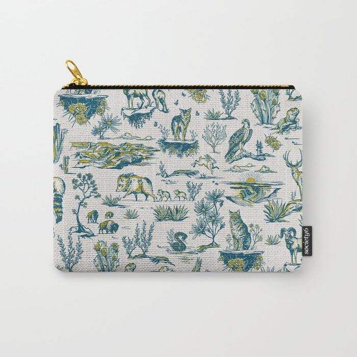 Grand Canyon National Park Wildlife Pattern Carry All Pouch Gallery Image 1