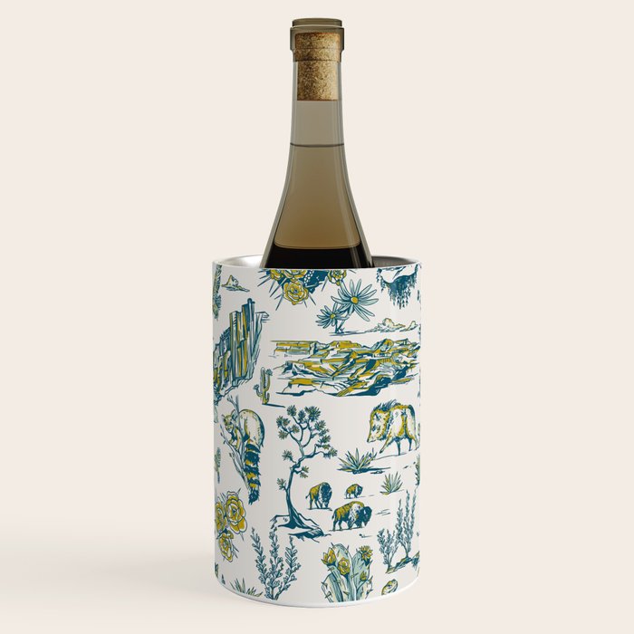 Grand Canyon National Park Wildlife Pattern Wine Chiller Gallery Image 2