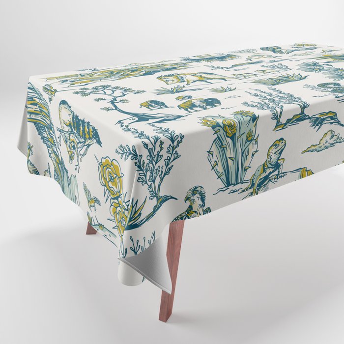 Grand Canyon National Park Wildlife Pattern Tablecloth Gallery Image 1