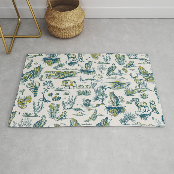 Grand Canyon National Park Wildlife Pattern Rug Gallery Image 1