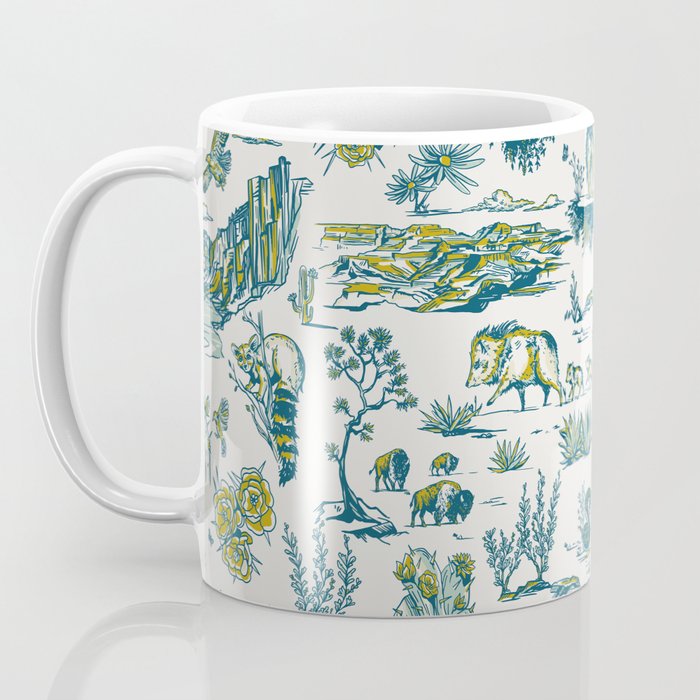 Grand Canyon National Park Wildlife Pattern Coffee Mug Gallery Image 3