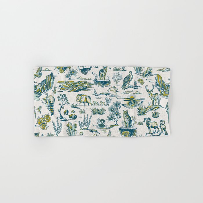 Grand Canyon National Park Wildlife Pattern Bath Towel Gallery Image 1