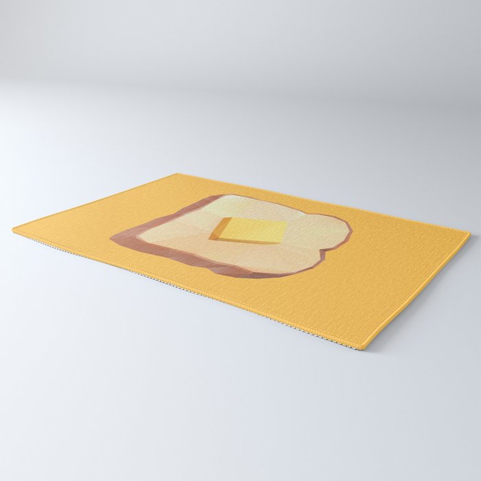 Toast with Butter polygon art Rug Gallery Image 3