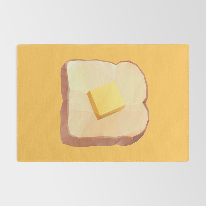 Toast with Butter polygon art Rug Gallery Image 2