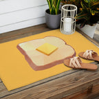 Toast with Butter polygon art Outdoor Rug Gallery Image 2