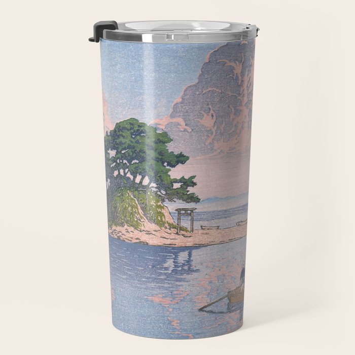 Fishermen At Kujukushima Island By Hasui Kawase - Vintage Japanese Woodblock Print Art Travel Mug Gallery Image 3