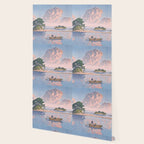 Fishermen At Kujukushima Island By Hasui Kawase - Vintage Japanese Woodblock Print Art Wallpaper Gallery Image 2