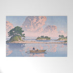 Fishermen At Kujukushima Island By Hasui Kawase - Vintage Japanese Woodblock Print Art Welcome Mat Gallery Image 1