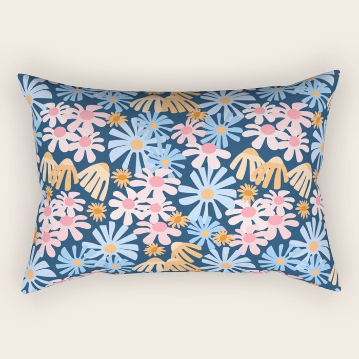 Daisies pattern Rectangular Pillow Gallery Image 2
