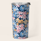 Daisies pattern Travel Mug Gallery Image 2