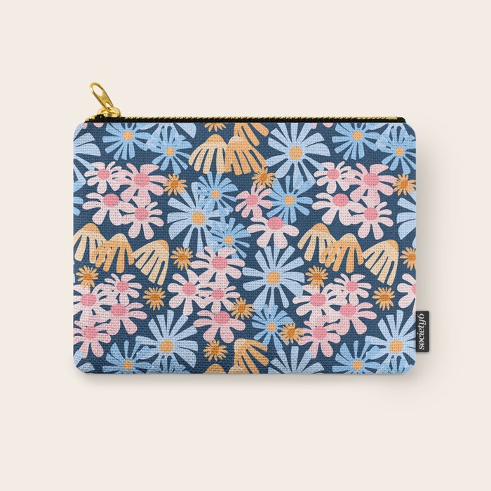 Daisies pattern Carry All Pouch Gallery Image 1