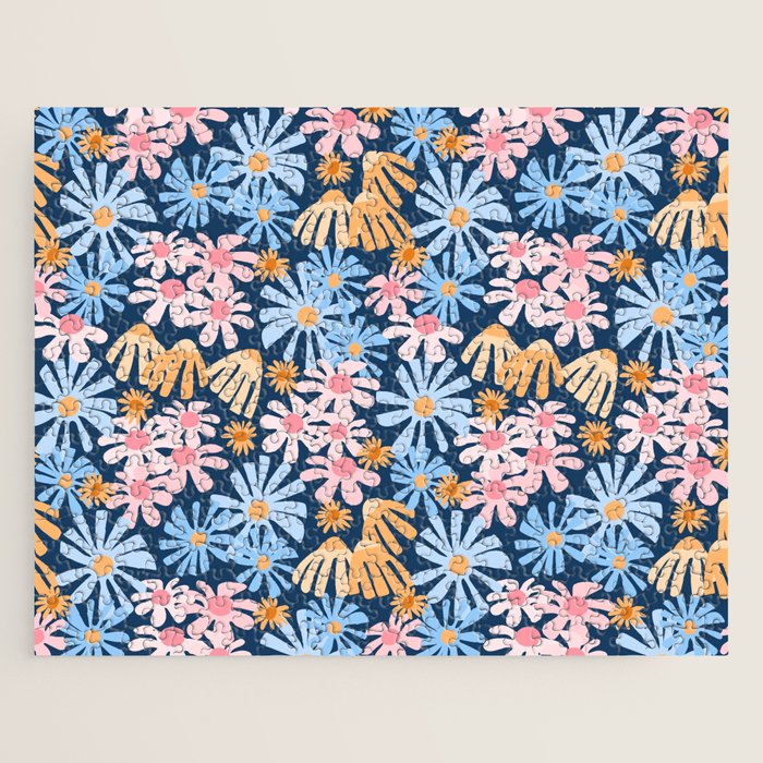 Daisies pattern Jigsaw Puzzle Gallery Image 1