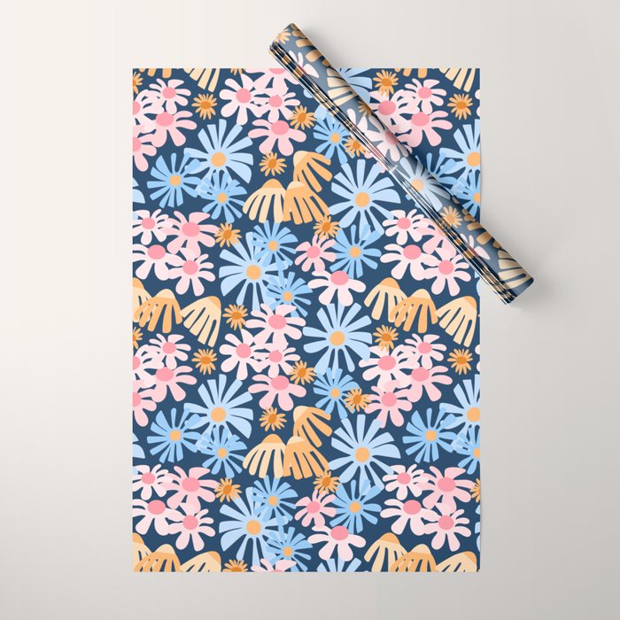Daisies pattern Wrapping Paper Gallery Image 1