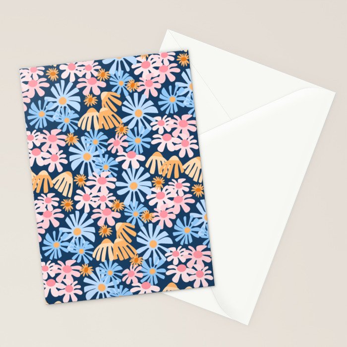 Daisies pattern Stationery Card Gallery Image 2