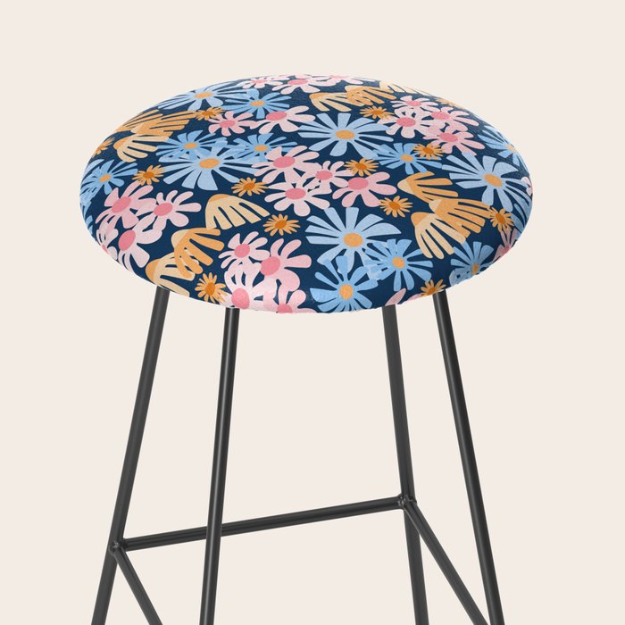 Daisies pattern Stool Gallery Image 2