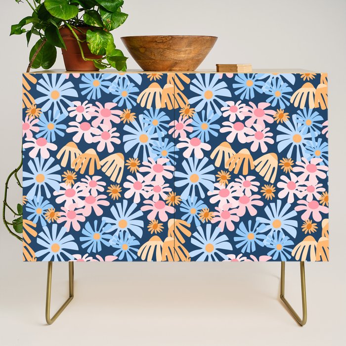 Daisies pattern Credenza Gallery Image 1