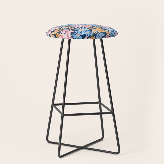 Daisies pattern Stool Gallery Image 1