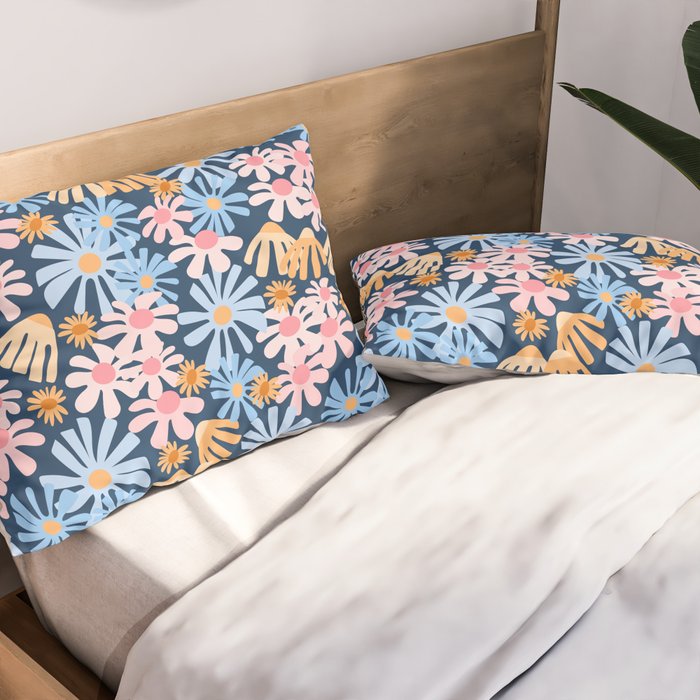 Daisies pattern Pillow Sham Gallery Image 2