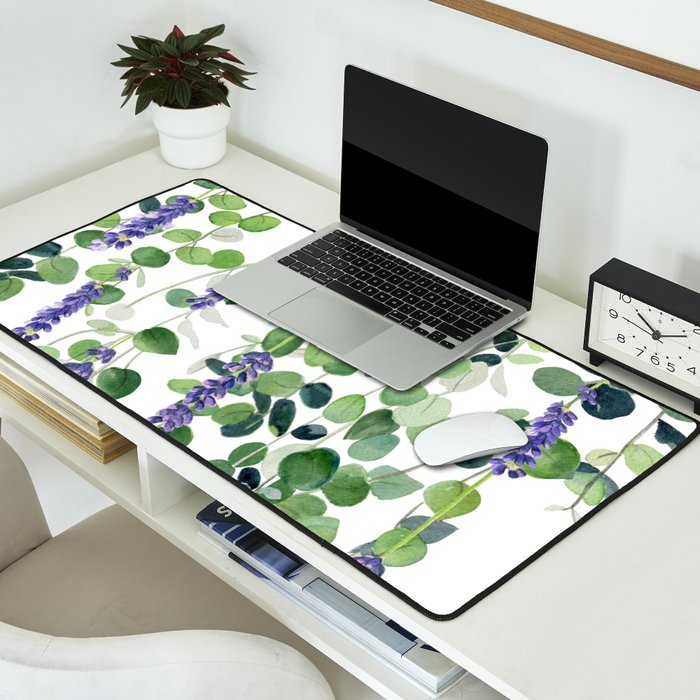 Eucalyptus and Lavender  Desk Mat Gallery Image 2