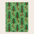 Abstract Fir Trees and Pine Cones Notebook Gallery Image 4