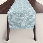 Mandala - Soft turquoise Table Runner Gallery Image 1