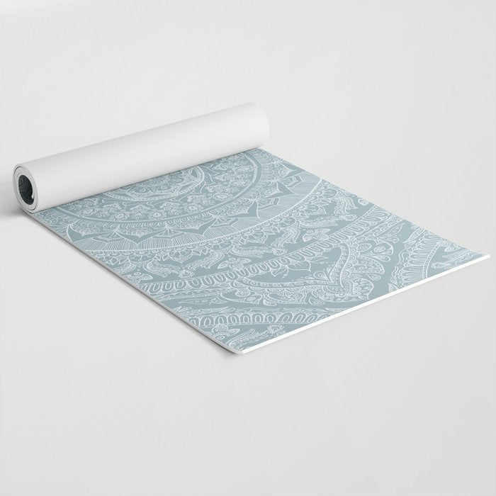 Mandala - Soft turquoise Yoga Mat Gallery Image 2