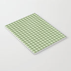 Gingham Plaid Pattern - Natural Green Notebook Gallery Image 3