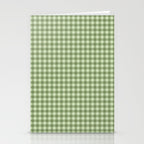 Gingham Plaid Pattern - Natural Green Stationery Card Gallery Image 2