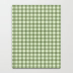 Gingham Plaid Pattern - Natural Green Notebook Gallery Image 4