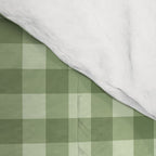 Gingham Plaid Pattern - Natural Green Comforter Gallery Image 4