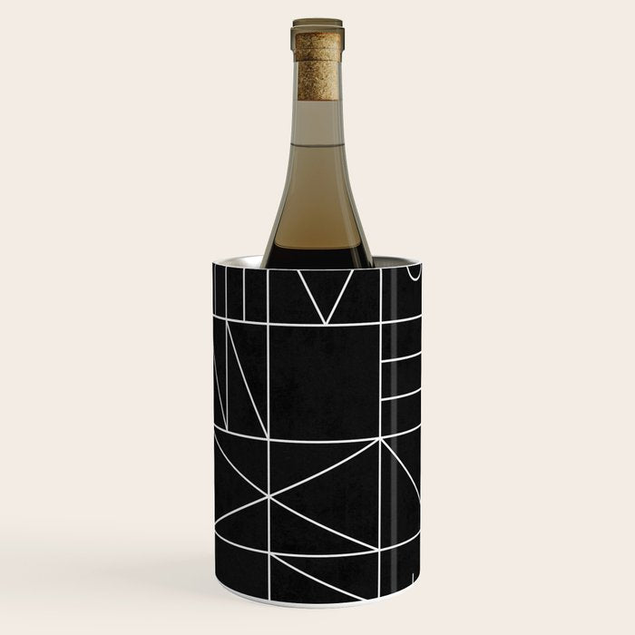 My Favorite Geometric Patterns No.9 - Black Wine Chiller Gallery Image 3