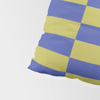 Bold Striped Pattern with Electric Cobalt and Chartreuse Colors Pillow Sham Gallery Image 4
