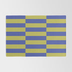 Bold Striped Pattern with Electric Cobalt and Chartreuse Colors Rug Gallery Image 2