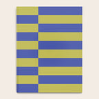 Bold Striped Pattern with Electric Cobalt and Chartreuse Colors Notebook Gallery Image 4