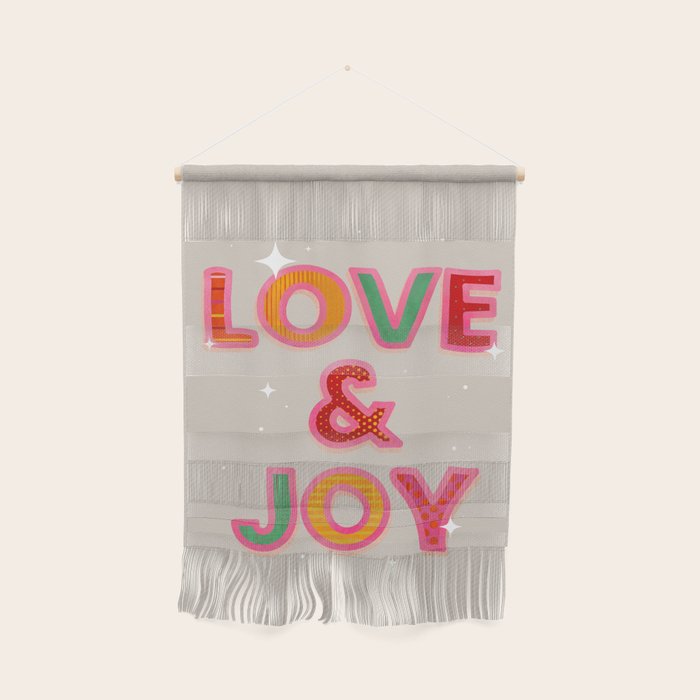 LOVE & JOY Festive Letters Wall Hanging Gallery Image 1