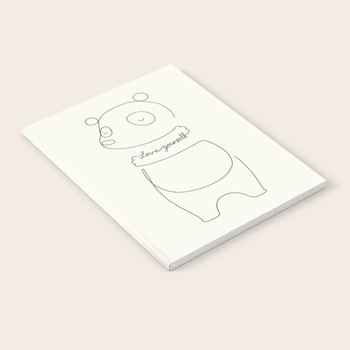 Love Yourself Panda Notebook Gallery Image 2