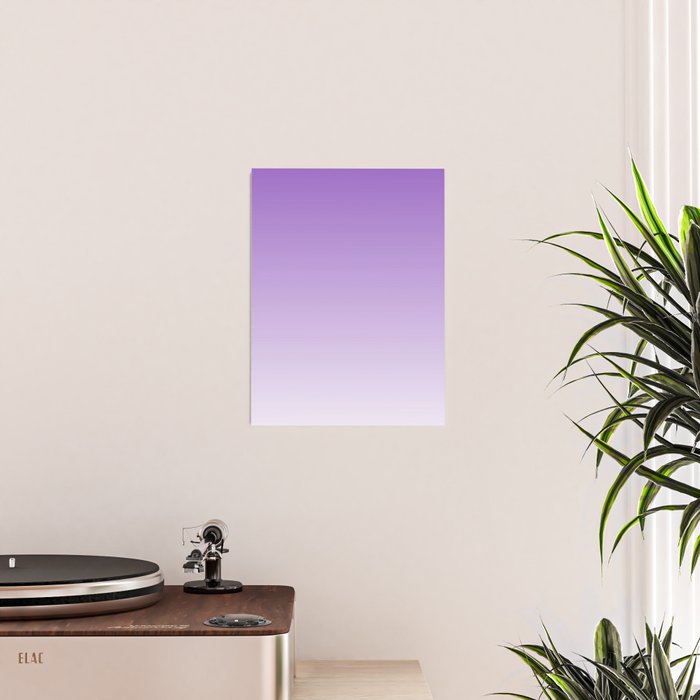 Dreamy Violet Purple Ombre Gradient Poster Gallery Image 2