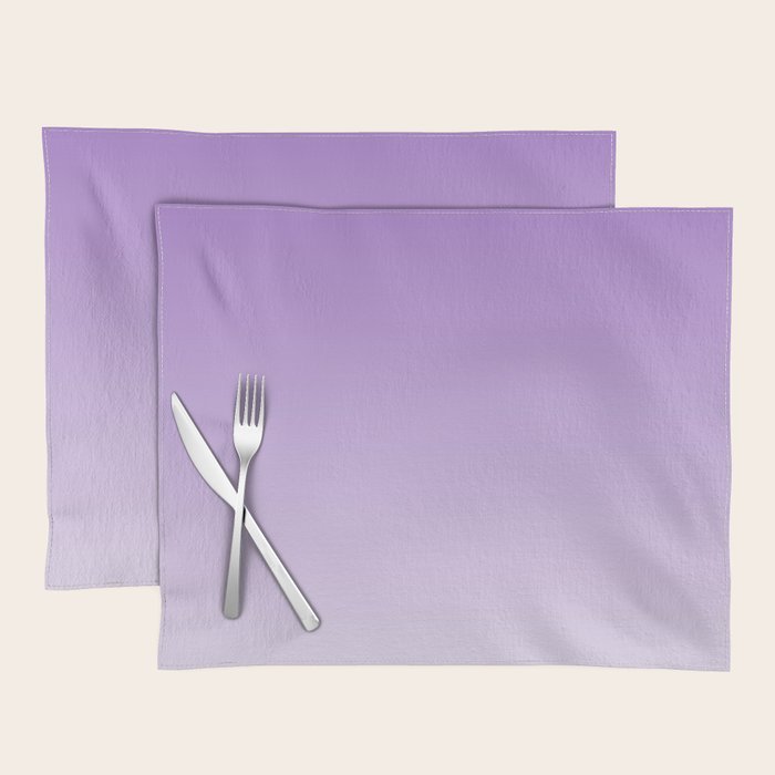 Dreamy Violet Purple Ombre Gradient Placemat Gallery Image 1