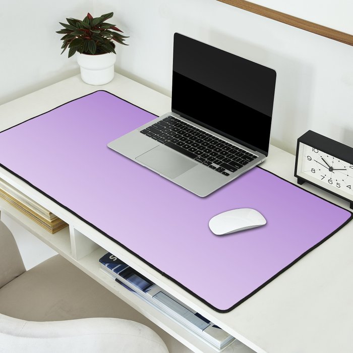 Dreamy Violet Purple Ombre Gradient Desk Mat Gallery Image 2