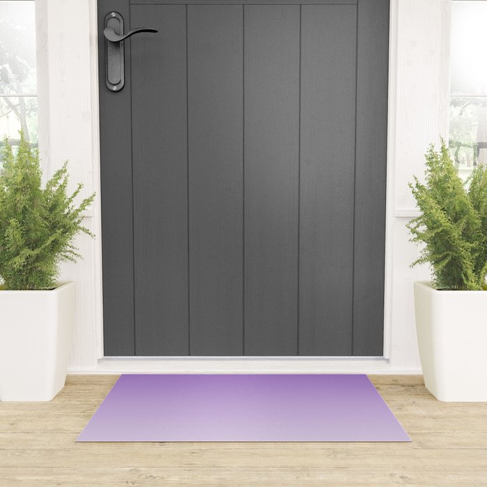 Dreamy Violet Purple Ombre Gradient Welcome Mat Gallery Image 3