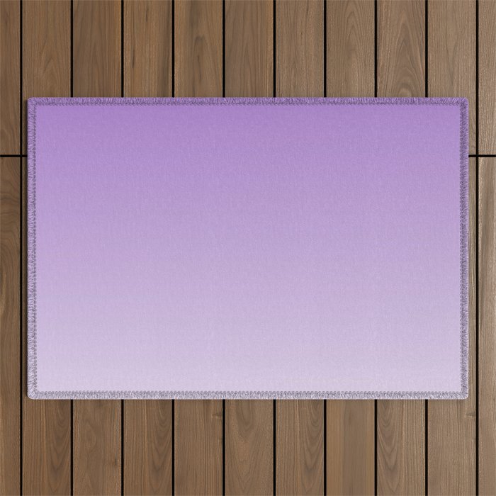 Dreamy Violet Purple Ombre Gradient Outdoor Rug Gallery Image 1