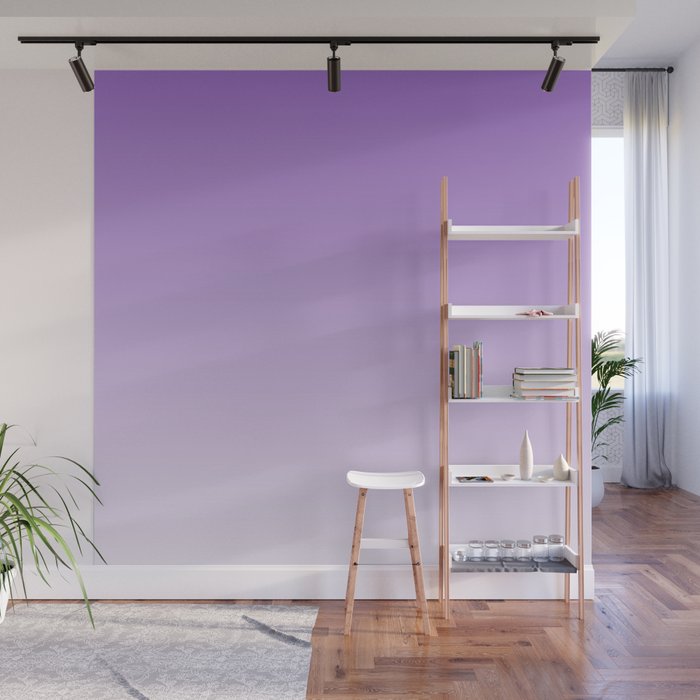 Dreamy Violet Purple Ombre Gradient Wall Mural Gallery Image 1