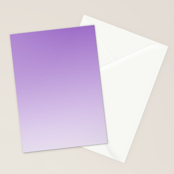 Dreamy Violet Purple Ombre Gradient Stationery Card Gallery Image 2