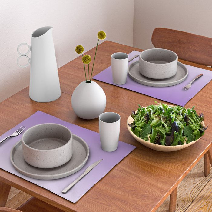 Dreamy Violet Purple Ombre Gradient Placemat Gallery Image 2