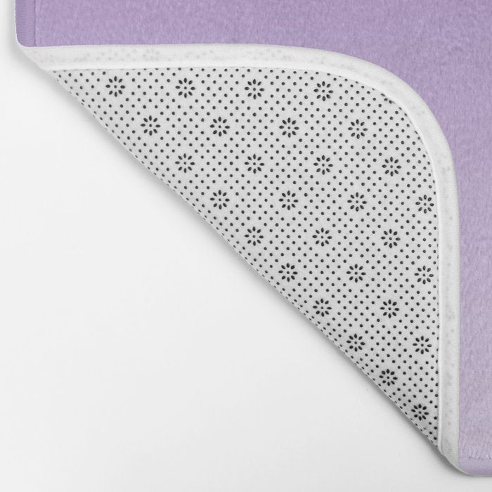 Dreamy Violet Purple Ombre Gradient Bath Mat Gallery Image 2