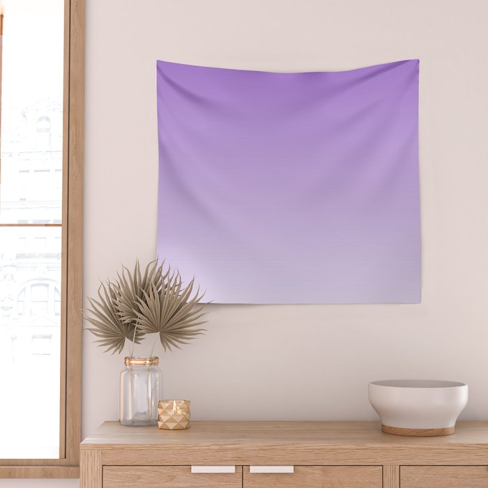 Dreamy Violet Purple Ombre Gradient Wall Tapestry Gallery Image 2