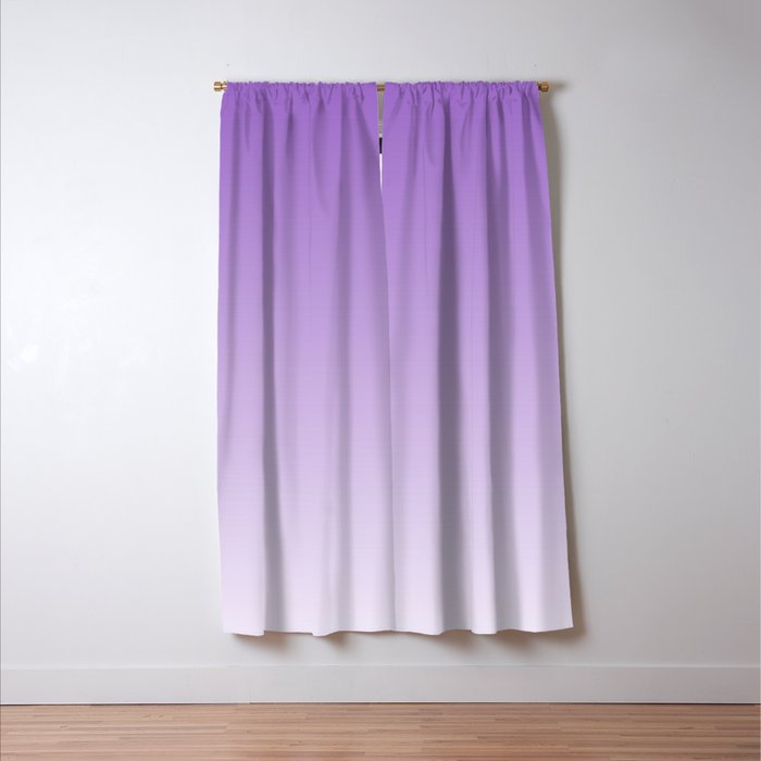 Dreamy Violet Purple Ombre Gradient Window Curtain Gallery Image 3