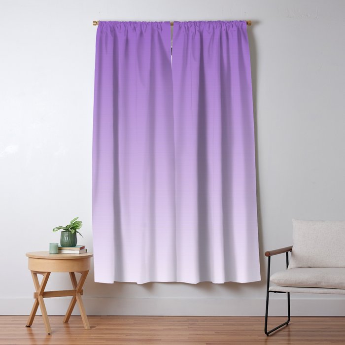 Dreamy Violet Purple Ombre Gradient Window Curtain Gallery Image 5