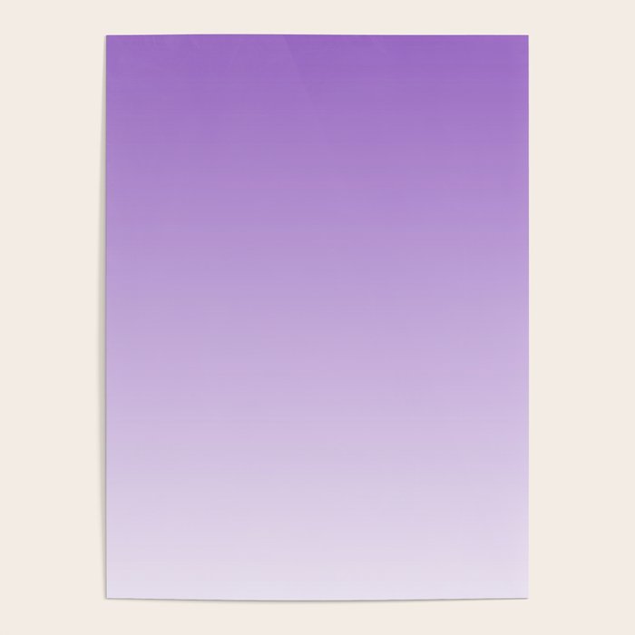 Dreamy Violet Purple Ombre Gradient Poster Gallery Image 4